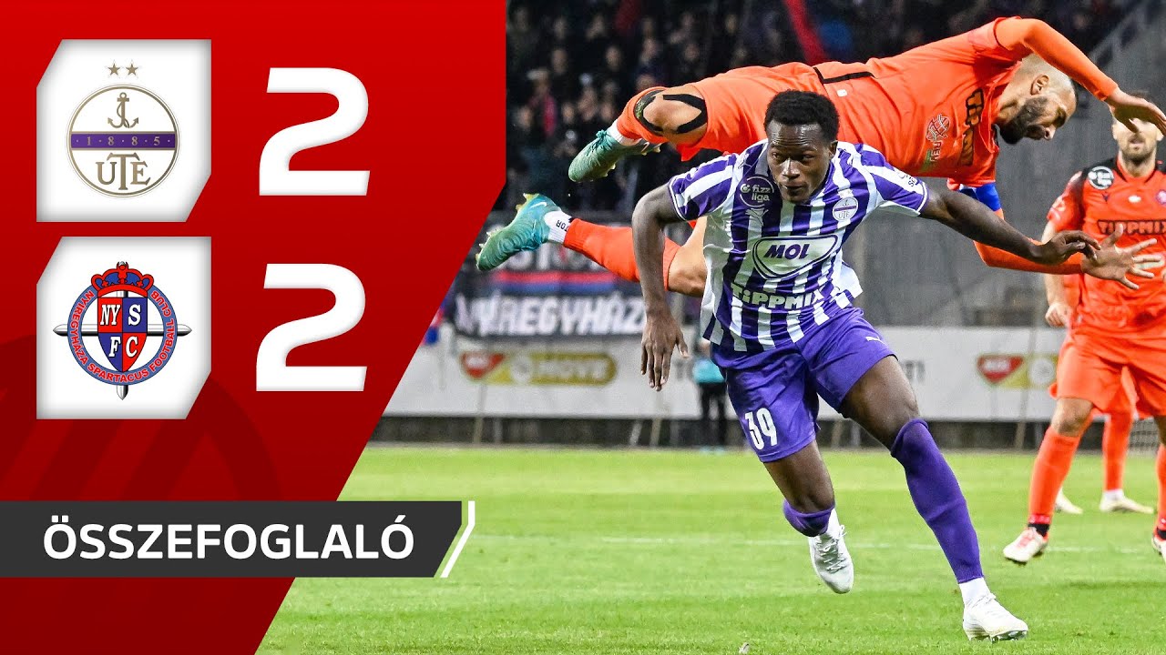 Újpest–Nyíregyháza Spartacus FC 2–2 Döntetlen ⚽