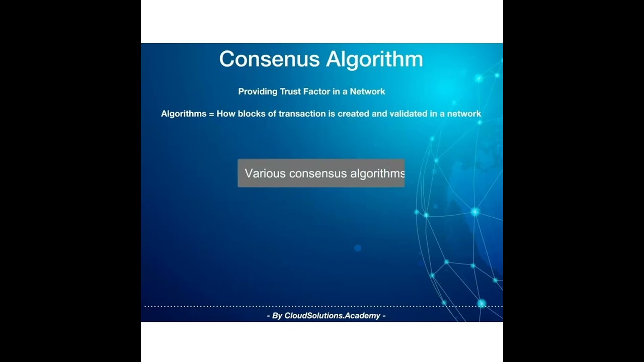 Blockchain Consensus Algorithm #shorts #blockchain