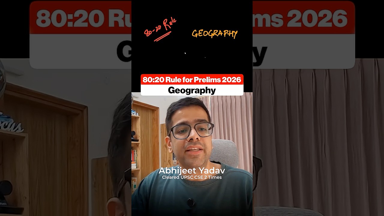 80:20 Rule for Geography for UPSC Prelims 2026 | Prelims Booster 4
