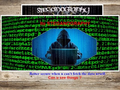 What is STEGANOGRAPHY || How to use it in your pc || English,Hindi || Working Explained