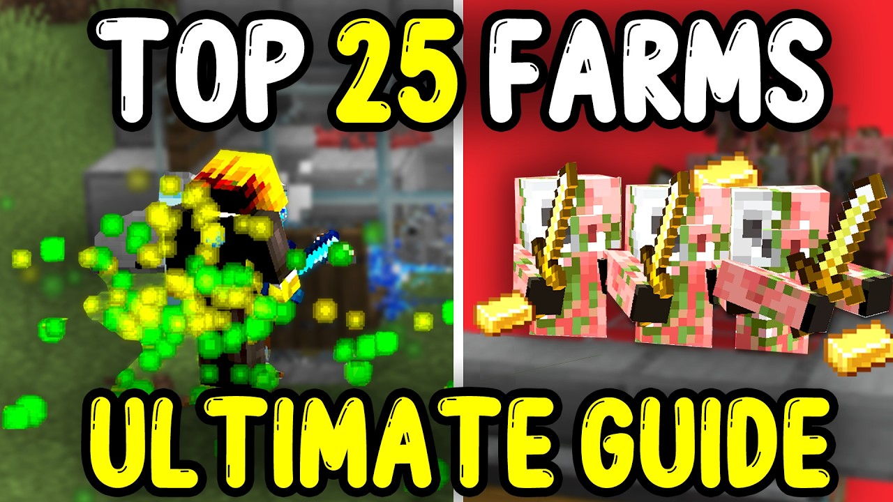 TOP 25 Top 25 Best Farms in Minecraft Java 1.21+ | Complete Tutorials