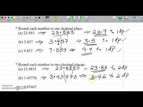 IGCSE; ROUNDING DECIMALS