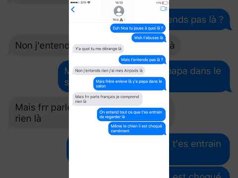 Mon plus gros moment de malaise 🤣 #message #frère #malaise #humour