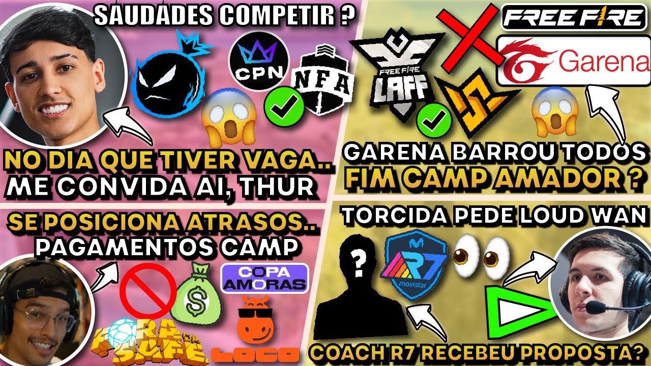 BAK Pediu Completo, Jotinha em Atraso & Novas Propostas do Coach R7! 💎Dicas de Free Fire Baratas