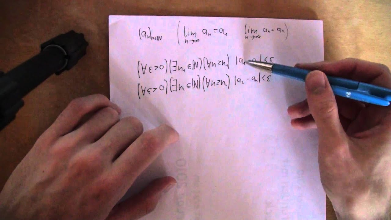 Mathematik: Beweis der Eindeutigkeit des Grenzwerts einer Folge 🔍