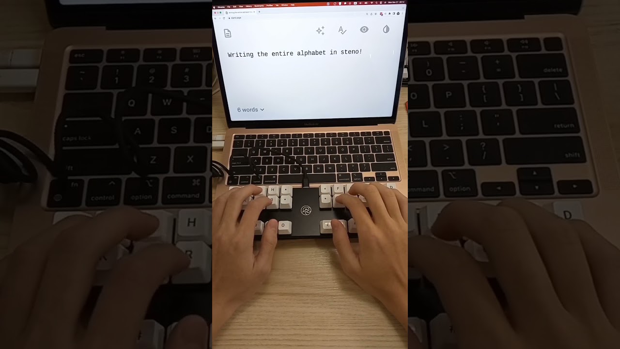No word you can't write with steno #steno #keyboard #typing #productivity #mechanicalkeyboard