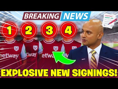 💥 HUGE TRANSFER NEWS: FOUR TOP WEST HAM TARGETS! WEST HAM NEWS TODAY!
