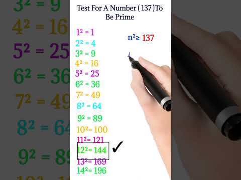 Test For A Number To Be Prime