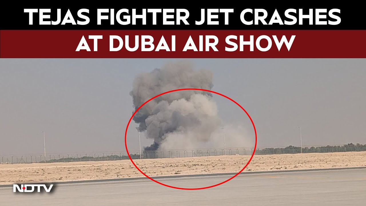 Tejas Fighter Jet Crashes at Dubai Air Show ✈️