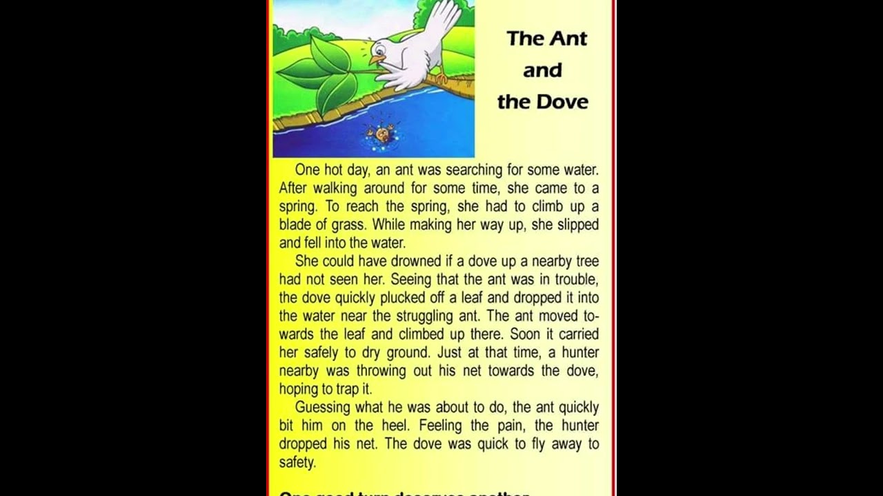 The Ant and the Dove: A Short Story 🐜🕊️