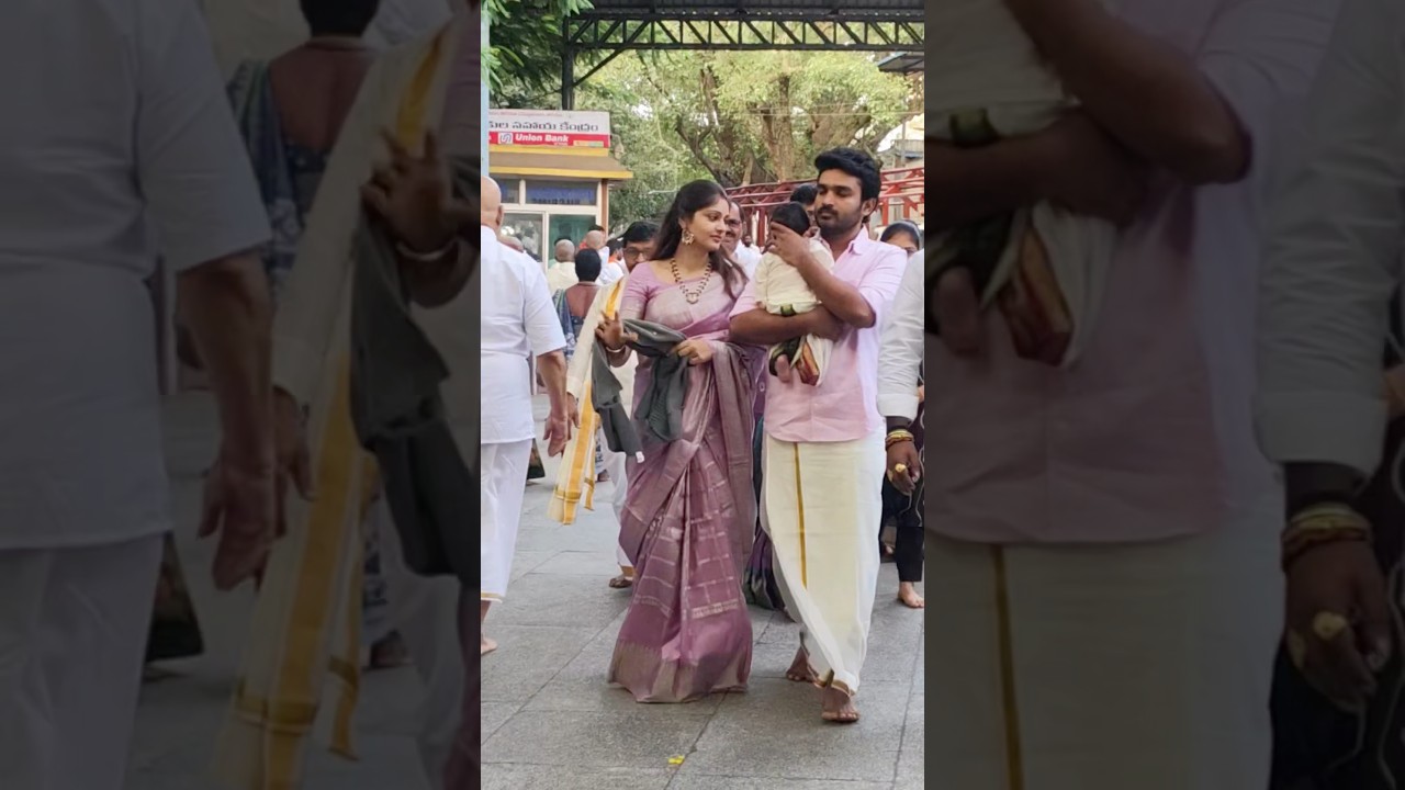 Kiran Abbavaram & Rahasya's Son Naming Ceremony in Tirumala 🎉
