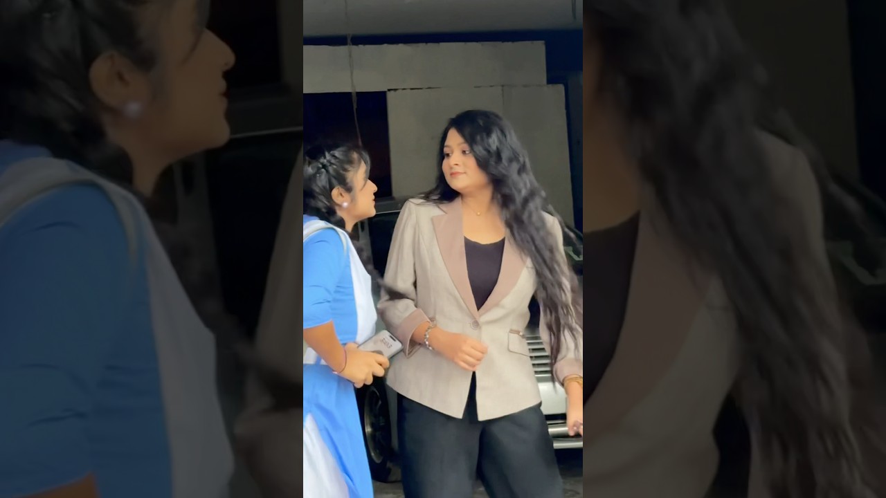 শুটিংয়ে সাথী লামহার স্টুমি 😂