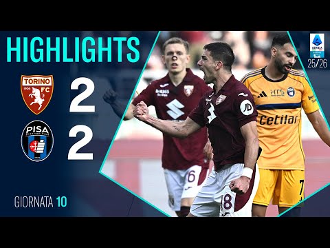 Torino Pisa | 2-2 | Gli Highlights | Lega Serie A 2025 | pisa torino