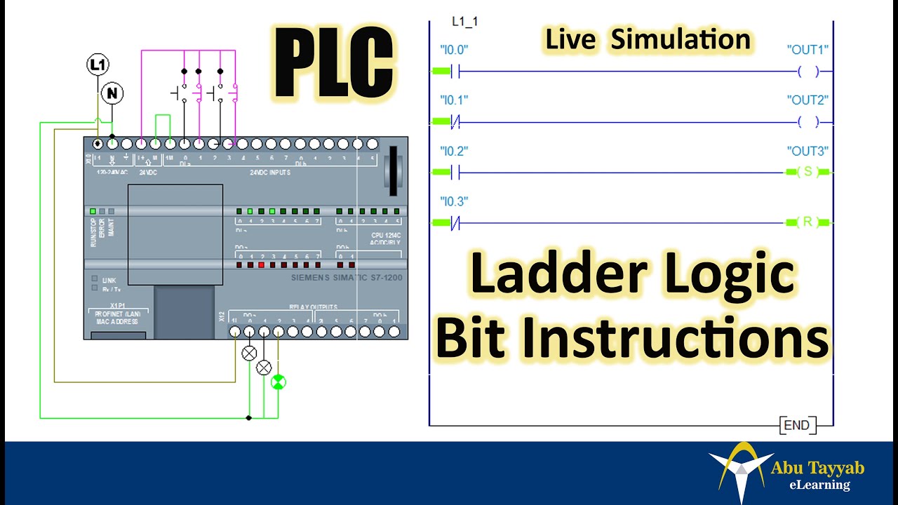 Ladder Logic Basics: Bit Instructions & PLC Programming