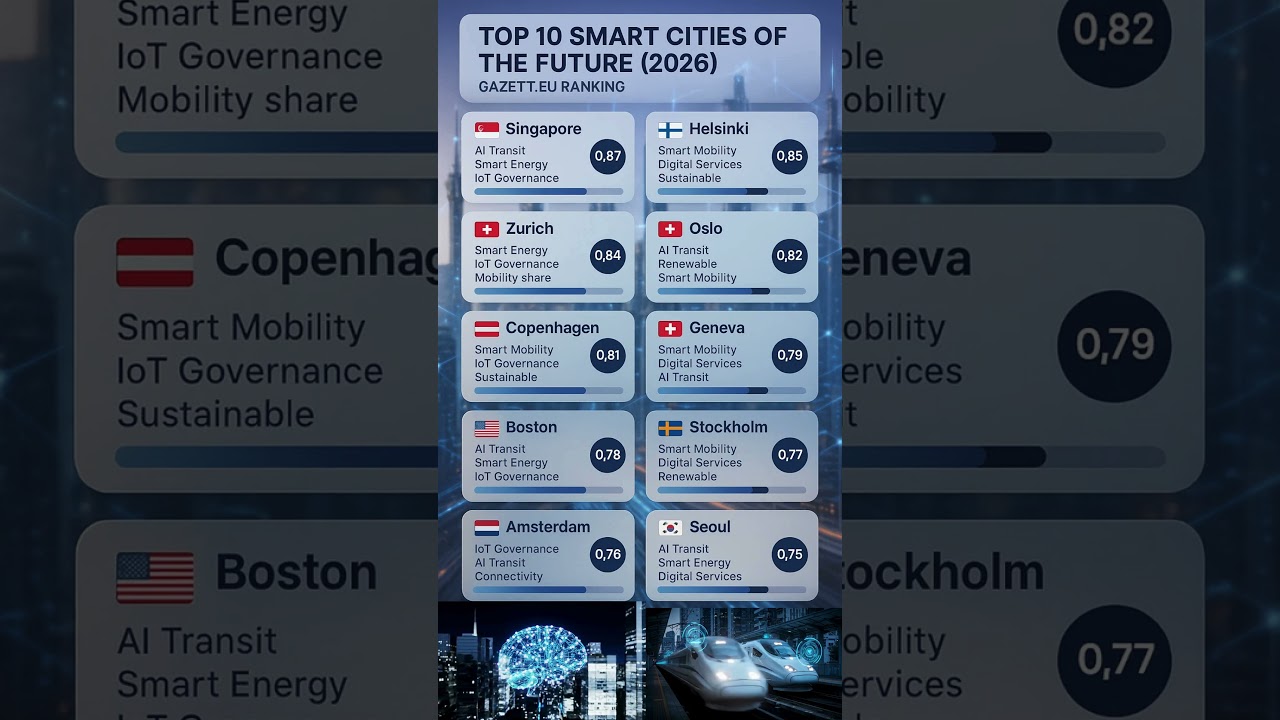 Top 10 Future Smart Cities of 2026 🌆