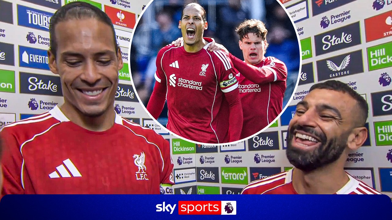 Van Dijk & Salah React to Liverpool's Dramatic Derby Win ⚽