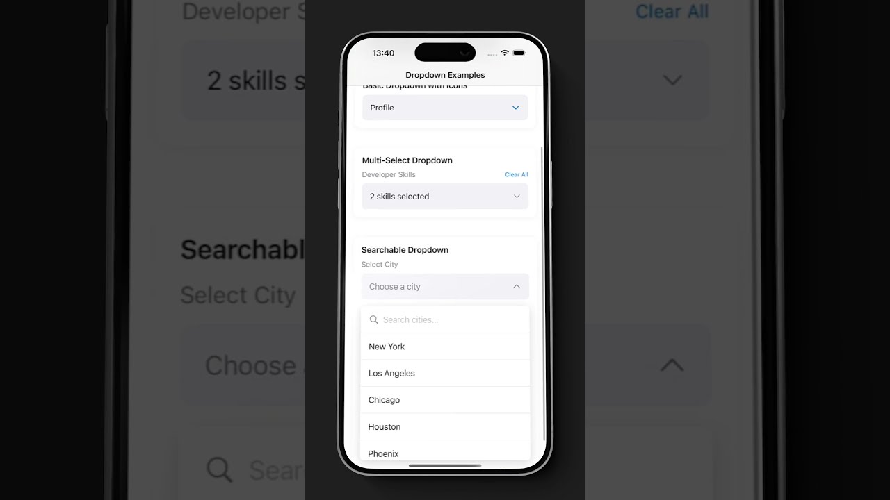🚀 SwiftUI Elite Dropdowns 4 Modern UI Components for Cutting Edge iOS Apps 📱✨