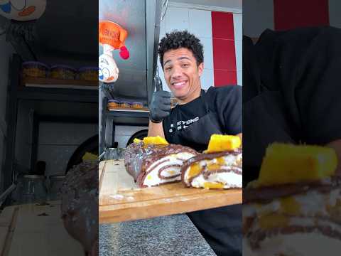 ‏حلويات الصيف من غير بيض ولا فرن بجد سويسرول 👏💙