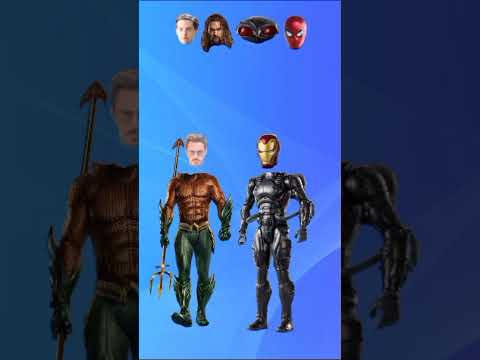 Aquaman 😆 Black Manta Sicily 🤩 wrong head change 🤠 #shorts #short  #entertainment #wrongheadchange