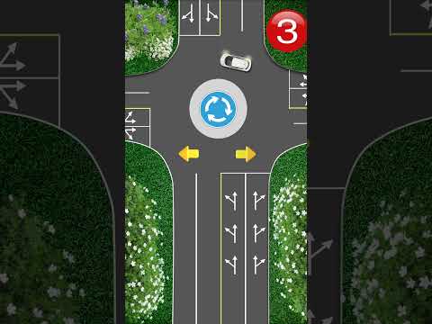 How to use turn signals on a roundabout? #tips #driving #manual #skills #carsoft #cardriver