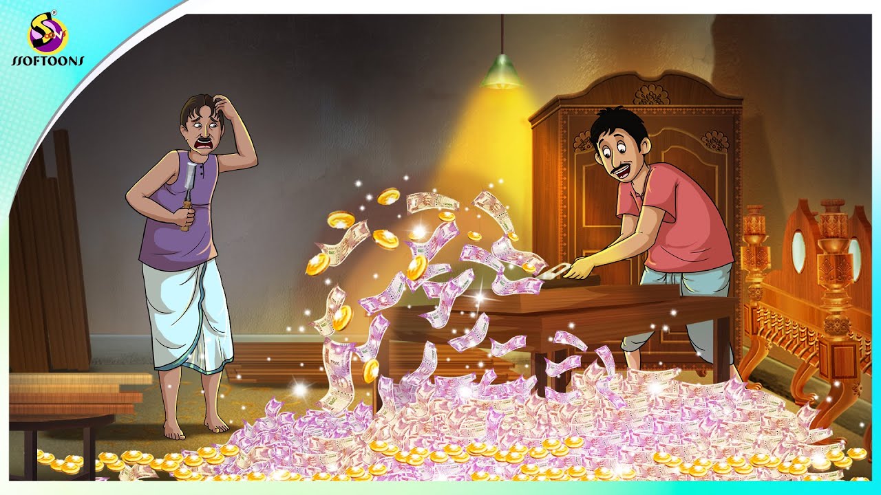 Nirlobh Kath Mistiri | Bangla Cartoon| Bangla Golpo | Moral Stories | Ssoftoons Golpoguccho