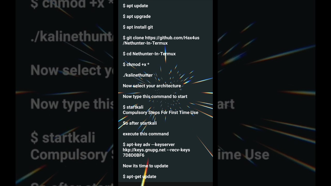 Installing Kali Nethunter in Termux Without Root