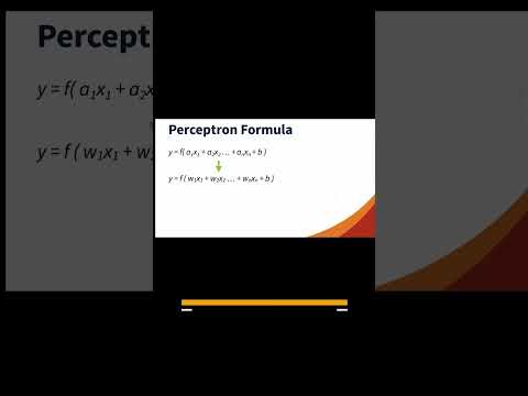 The perceptron #perceptron #datascience #deeplearning #shorts #technology