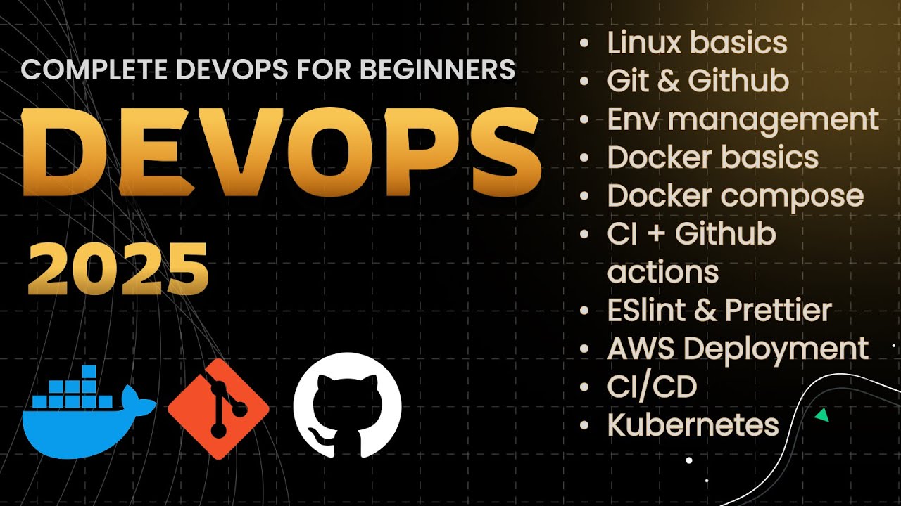 DevOps Full Course for Beginners 2025 | Git, Docker & More