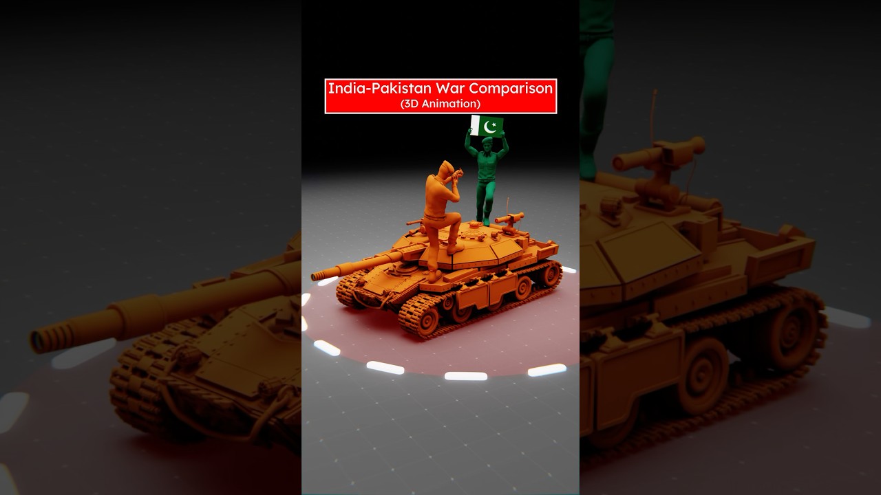India-Pakistan War Comparison (3D Animation) ๐ฎ๐ณ๐ต๐ฐ