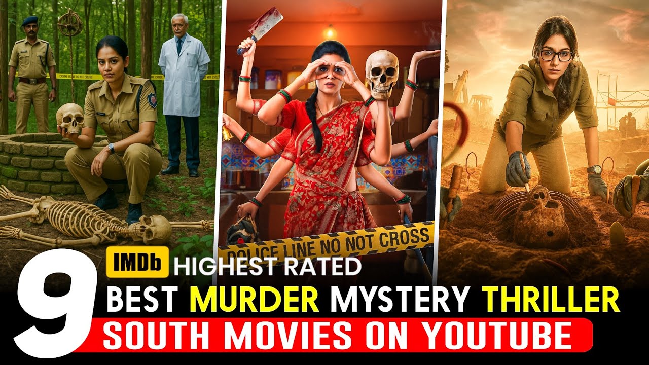 Top 9 South Indian Crime & Thriller Movies in Hindi 🎬 | Must-Watch Suspense Films of 2025