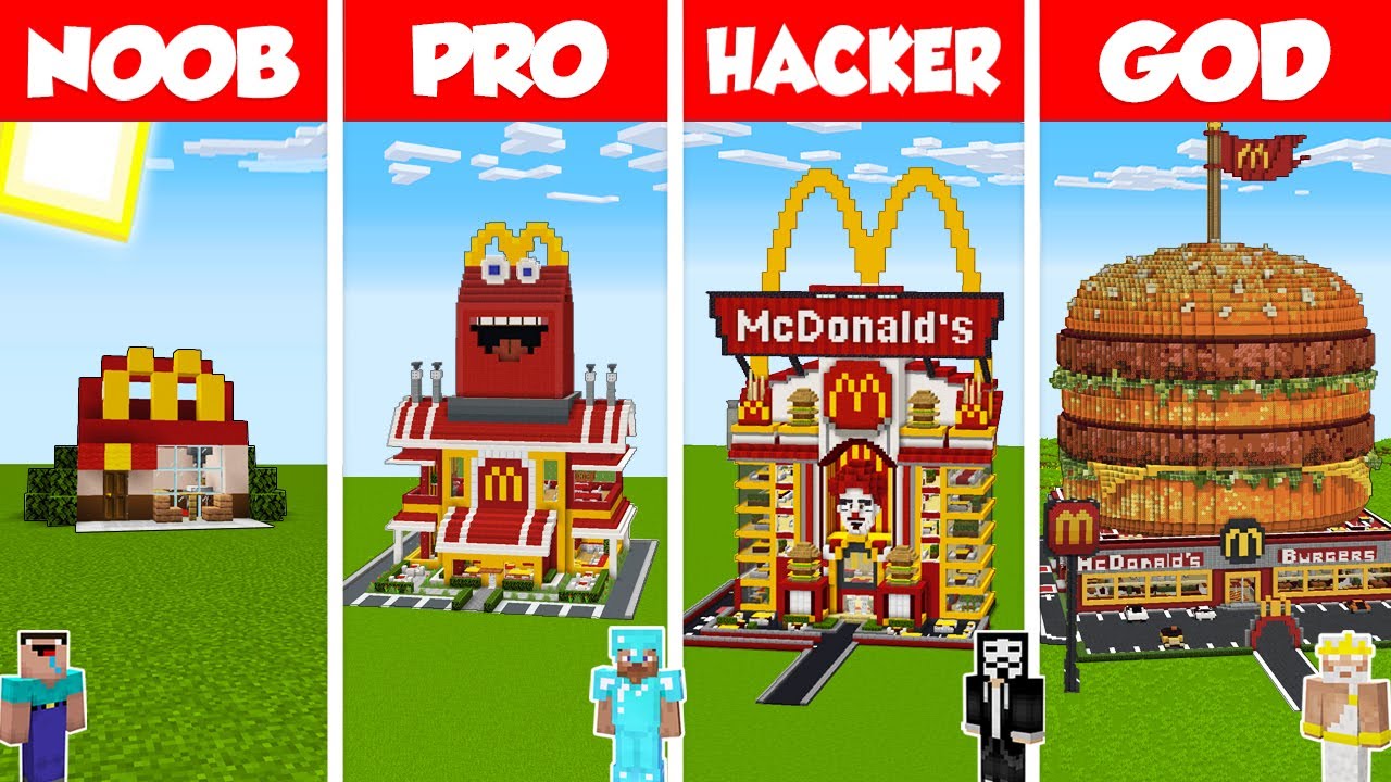 Minecraft McDonald's House Build Challenge 🏠