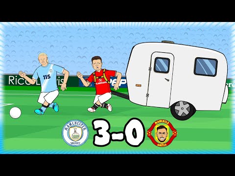 HAALAND SCORES 2💥💥 Man City 3-0 Man Utd Premier League Highlights