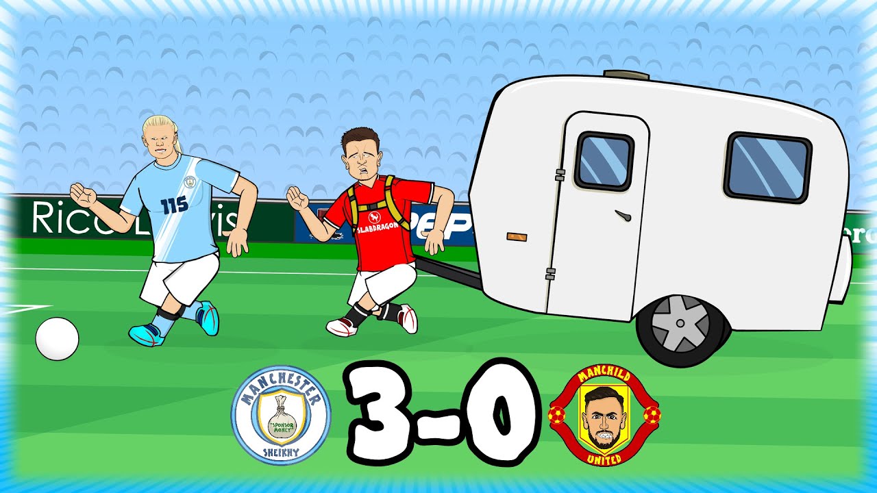 Haaland Dominates with 2 Goals! Man City Crush Man Utd 3-0 ⚽ | Premier League Highlights