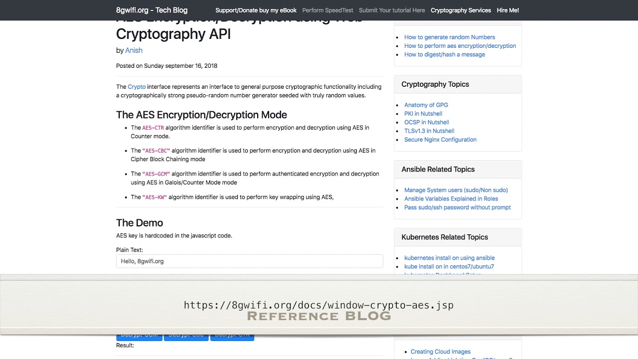 Web Crypto AES Encryption & Decryption Guide π