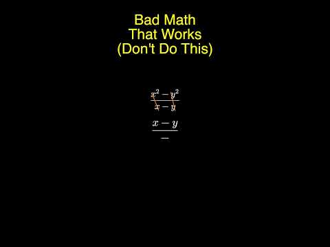 Difference of Squares *Bad Math*