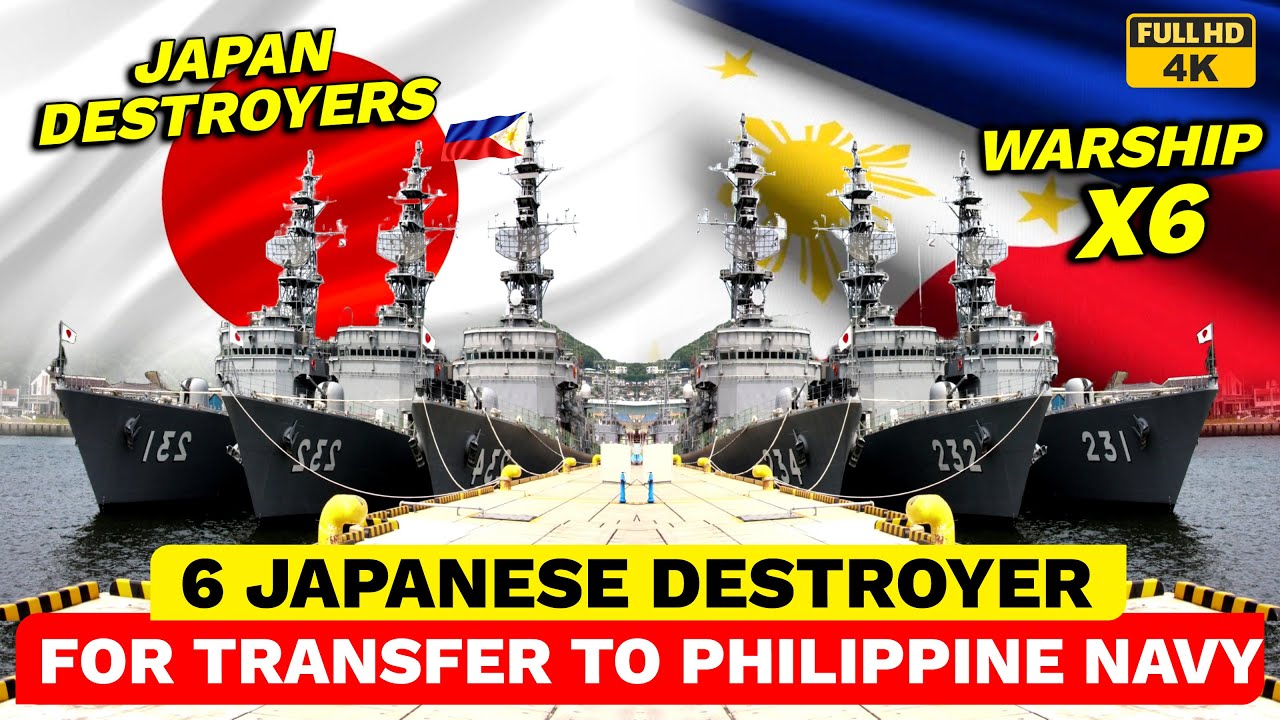 Japan Offers 6 Destroyers to Boost Philippine Navy 🇵🇭