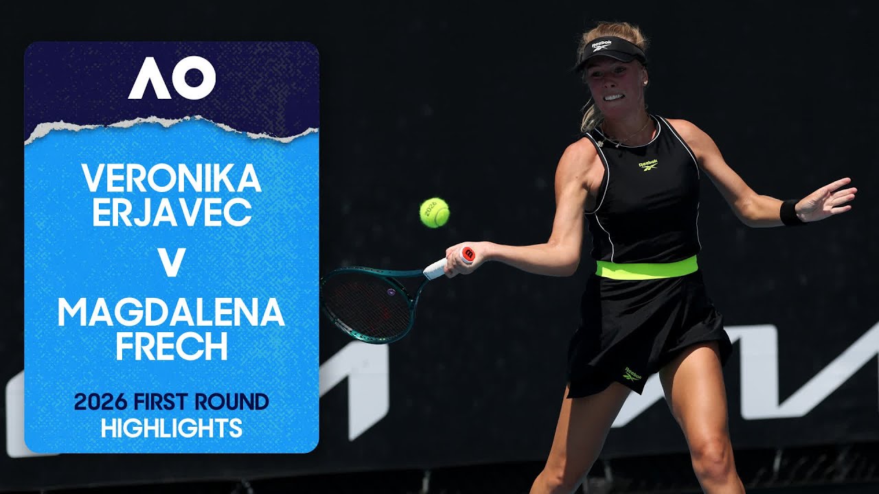 Veronika Erjavec v Magdalena Frech Highlights | Australian Open 2026 First Round