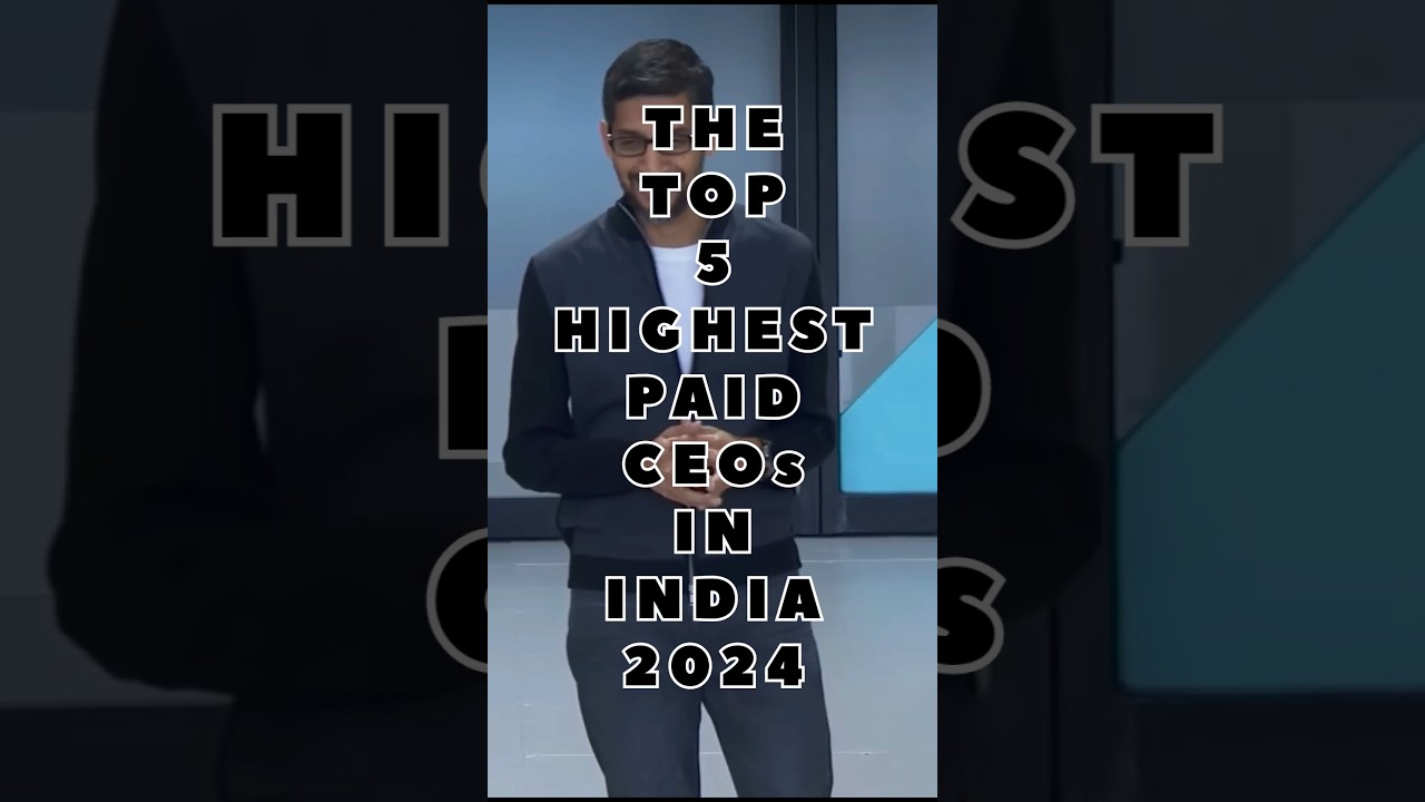 Top 5 India's Top 5 Highest Paid CEOs 2024 💼