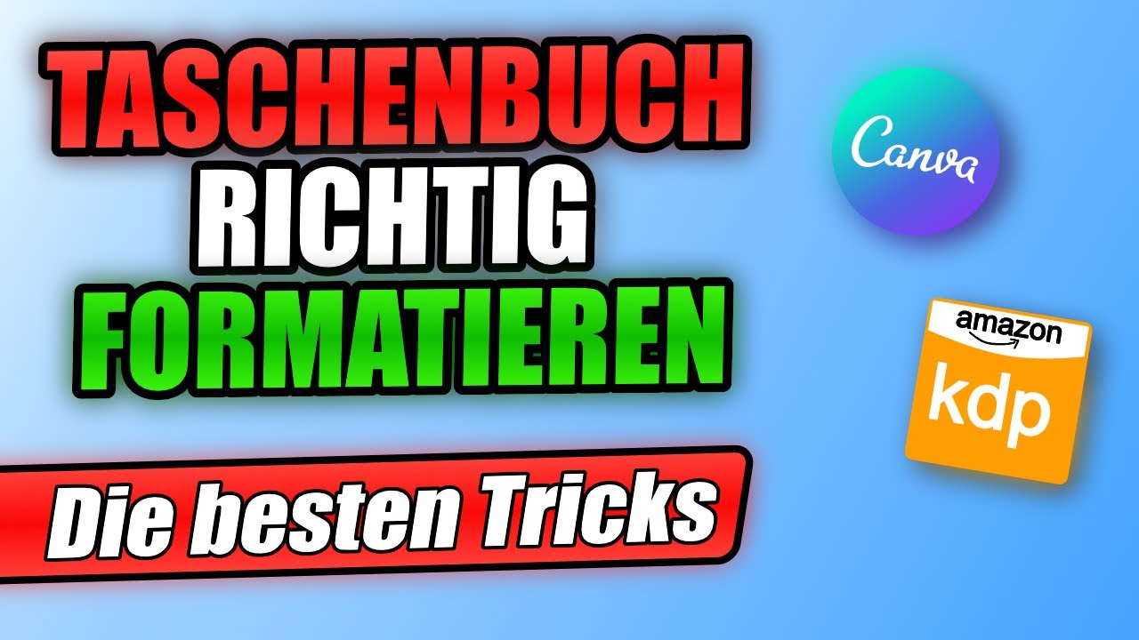 Taschenbuch mit Canva richtig formatieren 📘