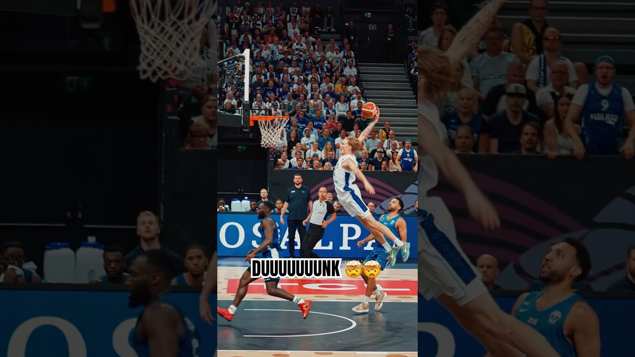 Spectacular Dunk by Lauri Markkanen 🇫🇮 | EuroBasket Highlights