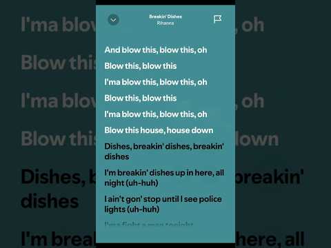 Breakin’ Dishes - Rihanna (Lyrics)