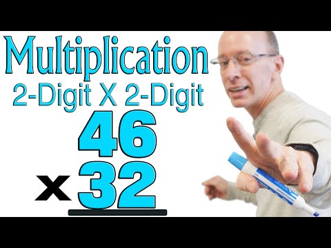 2-Digit by 2-Digit Multiplication Math - How to Multiply a 2-Digit Number