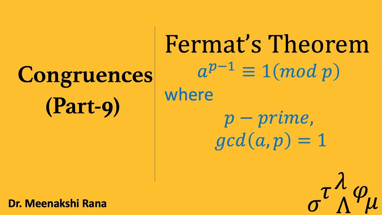 Fermat's Little Theorem Explained | Congruences Part 9