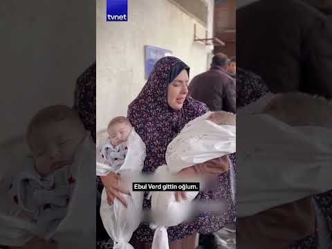 Gazzeli annenin bebeklerine acı vedası #gazze #gündem #shorts