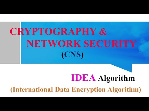 #IDEA International Data Encryption Algorithm in Cryptography | Key Expansion #cns #jntuh #feed #yt