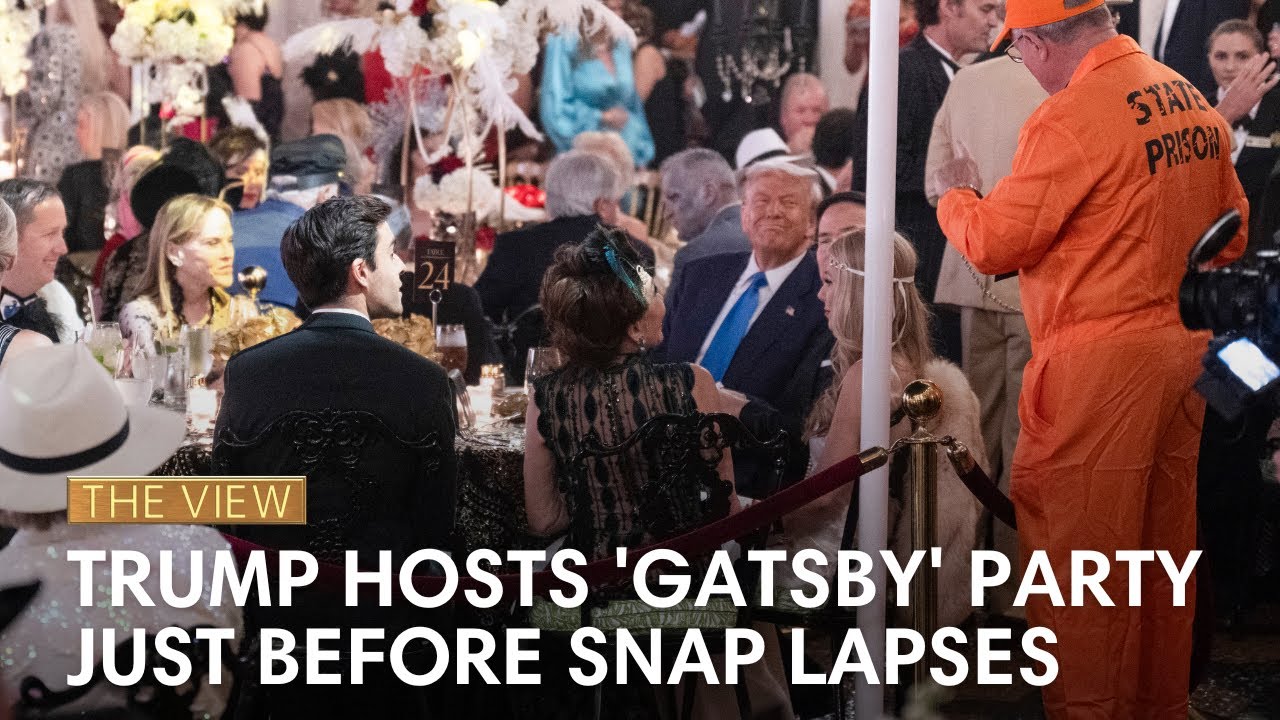 Trump Hosts 'Gatsby' Party Just Before SNAP Lapses | The View