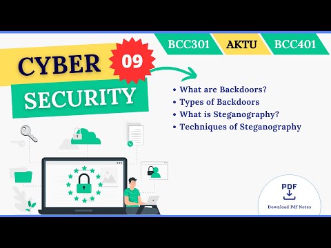 What are Backdoors and Its Types | What is Steganography and its Defferent Technique | AKTU