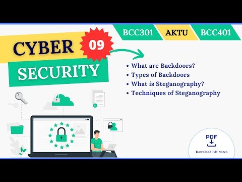 What are Backdoors and Its Types | What is Steganography and its Defferent Technique | AKTU