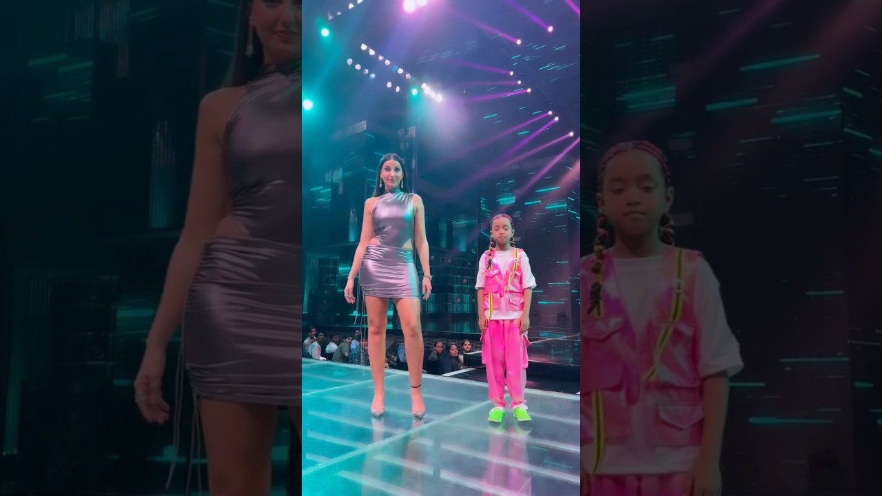 Nora Fatehi Dazzles with Adorable Little Dancer in New Performance! ✨