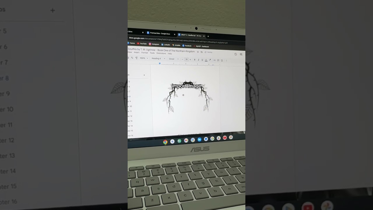 Decorate Chapter Pages in Google Docs 📖